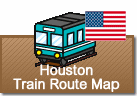 Houston Train Route map