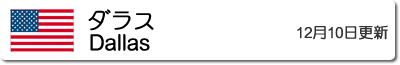 ダラスの気温と降水量